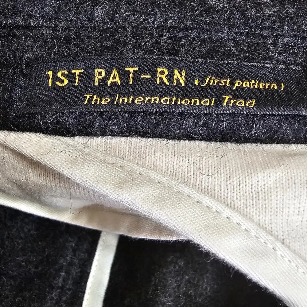 1st‎ PAT-RN Comfort Knit Blazer Wool Gray Size S